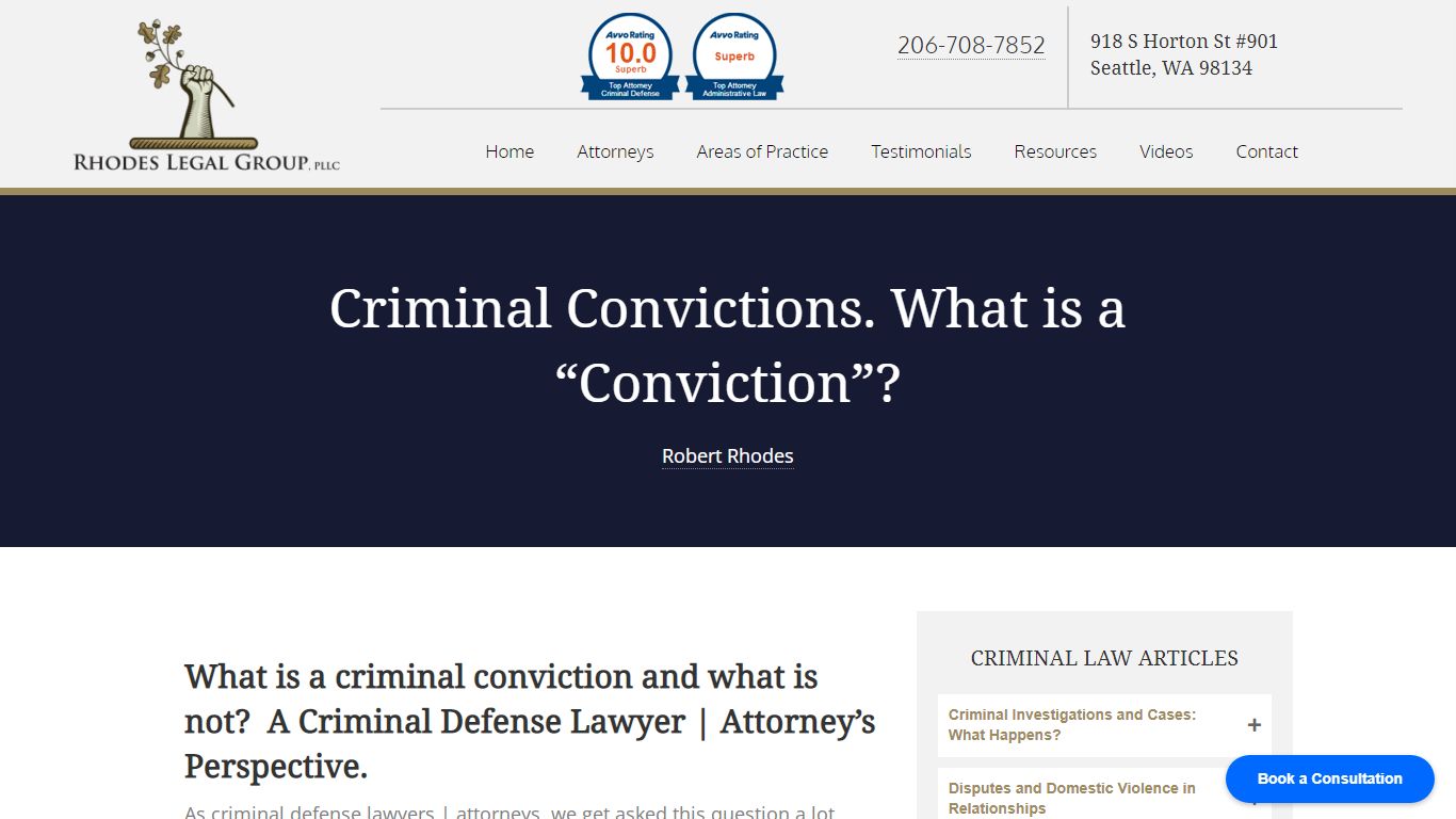 Criminal Convictions. What is a “Conviction”? - Rhodes Legal Group