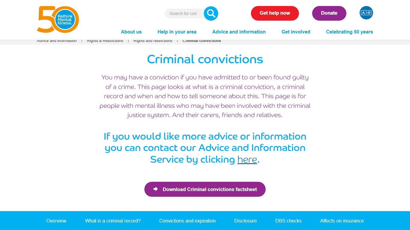 Criminal convictions